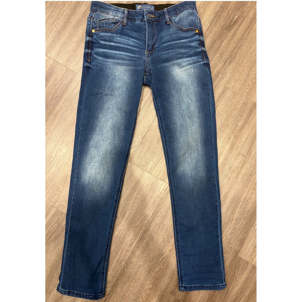 Democracy Absolution Straight Leg Jeans Womens 4 Blue Medium Wash Stretch Denim